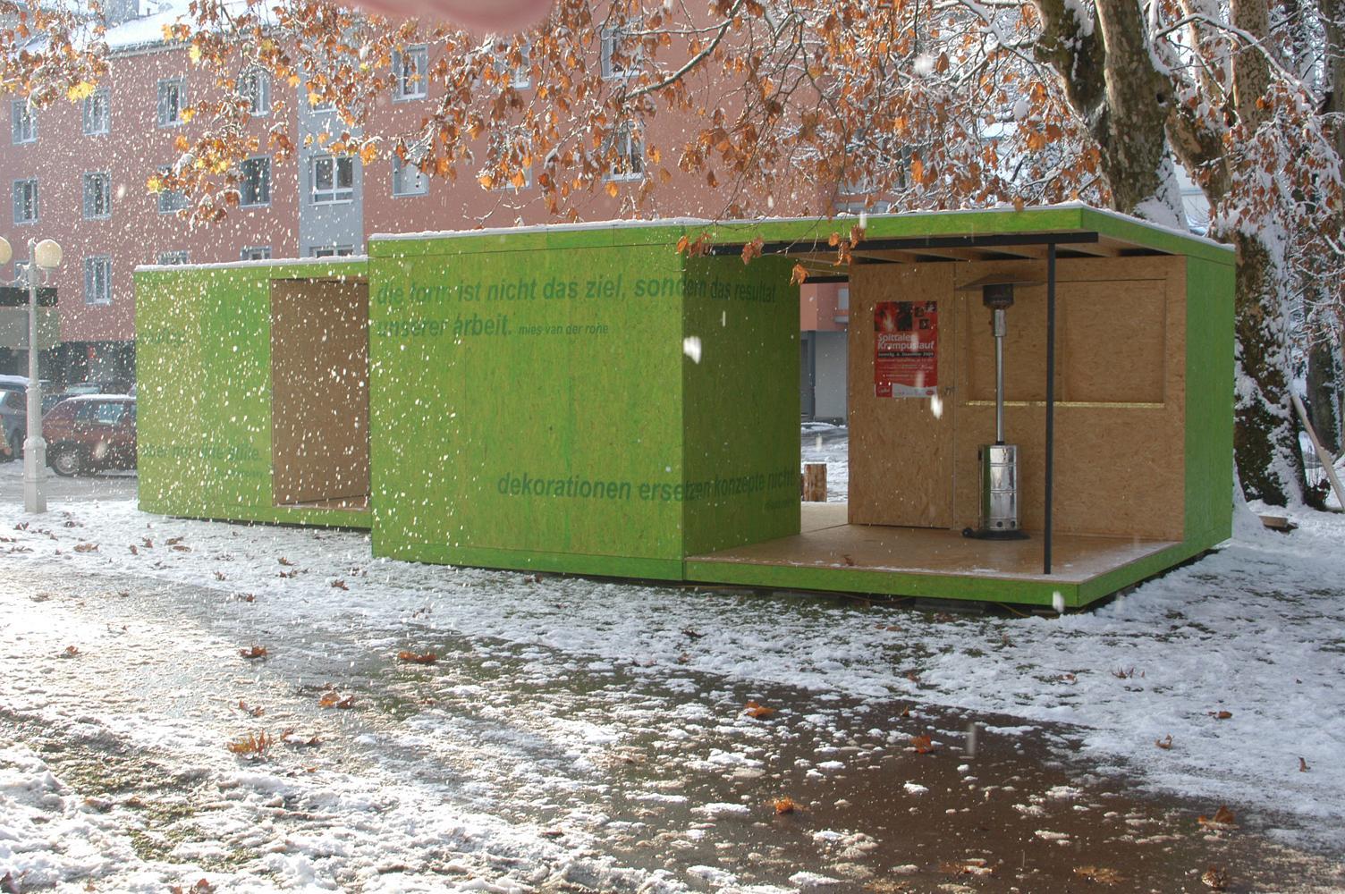 2009-03 weihnachtsmarktstand - Architektur FH Kärnten